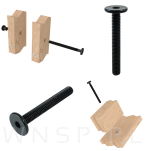 M6 X 45 mm metryczny na imbus 4 mm, czarny - 4