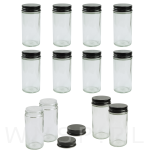 Zestaw 12 okrągłych słoiczków 120 ml na przyprawy do kuchni - 6