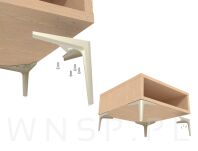 Noga meblowa szpilka typ V 15 cm stal szczotkowana - 7