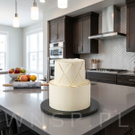 Podkład pod tort Ø 25 cm okrągły, dekoracja na urodziny gruby sztywny czarny - 3