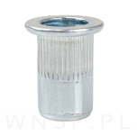 Nitonakrętka M6 x 15 MM, ryflowana z kołnierzem - 3