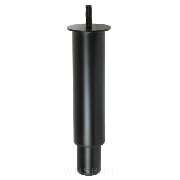 Noga stalowa regulowana 15 - 25 CM ze szpilką M8 x 25 mm, czarna