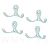 Haczyk 2 ramienny wieszak przykręcany, typ Madera, biały - 3