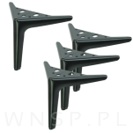 Noga meblowa szpilka typ V 15 CM czarny mat - 9