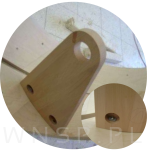 Mocne złącze 4 sztuki M8 do mebli Ø 40, schodów, stołów, łóżek połączenie 90 stopni - 9