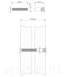 10 x Złącze meblowe Ø5 mm M4 x 32-40 mm, nikiel - 4