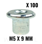 M5 X 9 mm, nakrętka Ericson płaska - 7