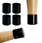 Ślizgacz ochronny PVC okrągły na nogę Ø 32 mm czarny - 6