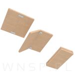 Zawias maszynowy 2 sztuki do wkładek stołu 6 otworowy, 80 x 30 mm, nikiel - 5