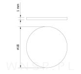 18 X 1 mm- Odbojnik do drzwiczek - 2