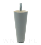 Zestaw nóżki proste 10 CM, szary mat, ze szpilką M8 X 25 MM + Blachy - 12