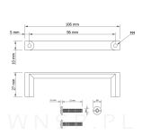 Uchwyt meblowy Simple 96 mm czarny - 4