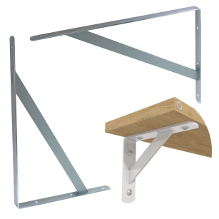 Wspornik do półki ściennej ze wzmocnieniem, 400 x 280 x 25 mm