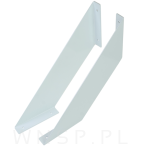 Nowoczesne wsporniki na krawędź półki ściennej 2 sztuki, FLEX 25 x 25 cm - 4