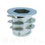M6 X 10 mm - Nakrętka mufa do drewna typ DC - 2