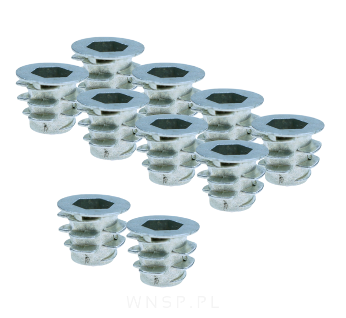M6 X 10 mm - Nakrętka mufa do drewna typ DC