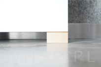 Stopka bukowa prosta 85 x 85 x 45 mm, lakier bezbarwny - 8