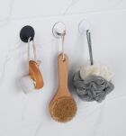 Haczyk, uchwyt, wieszak stal nierdzewna, kolor mosiądz samoprzylepny - 7