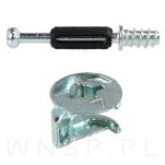 Złącze meblowe mimośrodowe zaczep 34 mm, komplet złącza do mebli 100 kpl. - 3
