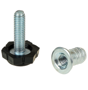 Regulator, stopka meblowa sześciokątna M6 X 27 mm z mufą wbijaną
