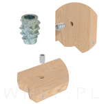 Nakrętka M5 X 13 mm - mufa do drewna typ NC - 5