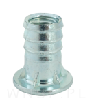 Mufa wbijana  M6 x 14 mm do stopek meblowych - 8