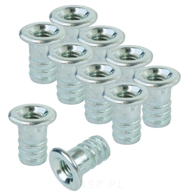 Mufa wbijana  M6 x 14 mm do stopek meblowych