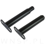 4x Noga stalowa regulowana 20 - 35 cm z blachą montażową, czarna - 7