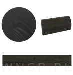 Listwa ścienna, na haczyki lub wieszaki 500 x 80 x 18 mm, lakier czarny - 3