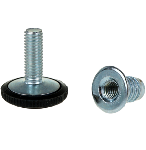 Regulator, stopka do mebla M8 X 22 mm z mufą wbijaną
