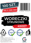 Woreczki strunowe 100 sztuk, mocne torebki zamykane 150 x 220 mm, grube 50 mic - 3