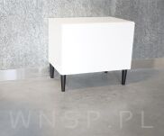 Zestaw nóżki proste 10 CM, czarne, ze szpilką M8 X 25 MM + Blachy - 12