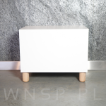 Nóżka bukowa surowa 15 cm, walcowa 60 mm z blachą - 5