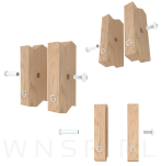 10 x Złącze meblowe śrubowe Ø 5 mm M4 (30 - 40 MM) do szafek, płyt meblowych - 5