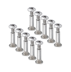 10 x Złącze meblowe Ø5 mm M4 x 30-40 mm, nikiel