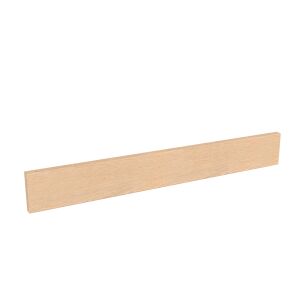 Listwa ścienna, na haczyki lub wieszaki 625 x 80 x 18 mm, lakier bezbarwny