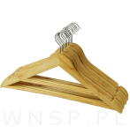 WIESZAK DREWNIANY LAKIEROWANY NA UBRANIA ZESTAW  X10 WIESZAKI DREWNIANE - 3