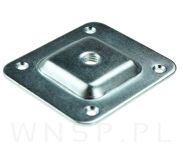 Nóżka bukowa surowa 10 cm, kwadratowa 32x32 mm z blachą - 5