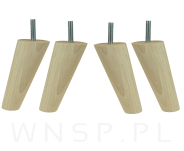 Zestaw nóżki skośne 10 CM, surowe, ze szpilką M8 X 25 MM + Blachy - 7