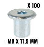 M8 X 11,5 mm, nakrętka Ericson płaska - 7