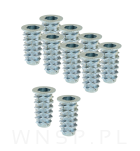 M6 X 25 mm - Nakrętka mufa do drewna typ DC - 7