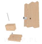 M6 X 25 mm - Nakrętka mufa do drewna typ DC - 9