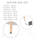 Zestaw filców 423 szt. czarne - 3
