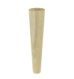 Noga dębowa prosta stożek 20 cm, surowa