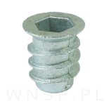 M6 X 13 mm - Mufa wkręcana z kołnierzem do drewna - 2