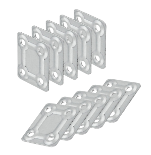 Płytka montażowa 10 sztuk, 4 otworowa - 40 X 35 mm
