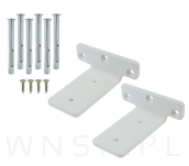 Nowoczesny wspornik do półki meblowej T 100 mm - 4