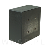 Stopka bukowa prosta 85 x 85 x 45 mm, czarna - 6