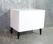 4x Noga bukowa skośna UNIQ 45 CM z blachą montażową - 6