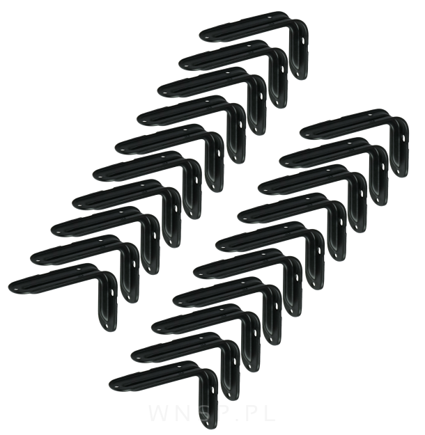 Wspornik do półki ściennej 150 x 100 mm, czarny